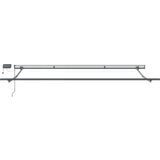 vidaXL Ročna retraktibilna tenda z LED osvetlitvijo v oranžni in rjavi barvi 400x350 cm | Shoptok.si