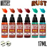 Green Stuff World Liquid Pigments Rust Set 6x17ml | Set tečnih pigmenata Rust 6x17ml | Eponuda.com