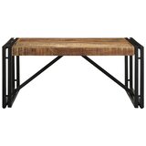  Stolić za kavu 80x80x35 cm od masivnog grubog drva manga | Eponuda.com