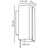 Nordlux led prigušiva zidna svetiljka curtiz 2xLED/4,5W/230V bela | Eponuda.com
