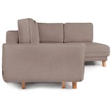 Bonami Selection Smeđe-siva sklopiva/s prostorom za odlaganje kutna garnitura od samta (s lijevim kutom/u obliku slova L) Tori – | shoptok.hr