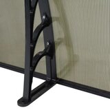 Nadstrešnica Aluminijumska 300x120cm Crna Bronza 5mm DOSTAVA BESPLATNA | Eponuda.com