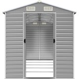  Vrtna kućica svijetlosiva 191x470x198 cm pocinčani čelik | Eponuda.com