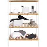 Möbelix Regal Bambu, Bela, Bambus | Shoptok.si