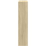 vidaXL Pregrada s knjižno omaro 4-nads. sonoma hrast 131,5x29x131,5 cm | Shoptok.si