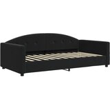  Dnevni krevet crni 100 x 200 cm baršunasti | shoptok.hr