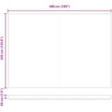  Skrovita tenda narančasta i smeđa 500 × 350 cm | shoptok.hr