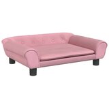  Krevet za pse ružičasti 70 x 48 x 22 cm baršunasti | shoptok.hr
