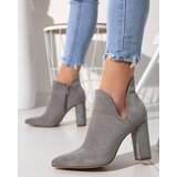 Resti Gray ankle boots with cut from Alania - Footwear | ePonuda.com