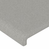  LED uzglavlje svjetlosivo 103 x 16 x 118/128 cm od tkanine | shoptok.hr