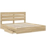  s od storage Sonoma hrast 180 x 200 cm Konstruirano drvo | shoptok.hr