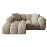 Cosmopolitan Design Svjetlo smeđa kutna garnitura od šenila (s lijevim kutom/s ležaljkom) Treno – | shoptok.hr