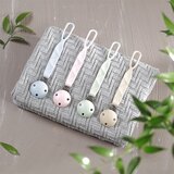 BabyOno Ružičasta silikonska kukica za dudu | shoptok.hr