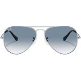 Ray-ban Unisex sunčane naočale Ray Ban RB 3025 SN Aviator Gradient XL Silver (srebrne) | shoptok.hr