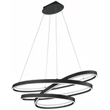 CINQUE Crna LED viseća svjetiljka s metalnim sjenilom Ciola –