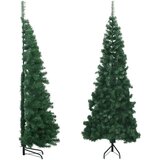 vidaXL Kutno umjetno božićno drvce zeleno 210 cm PVC | shoptok.hr