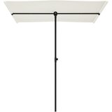  Vrtni suncobran s aluminijskim stupom 180x110 cm pijesak bijeli | shoptok.hr