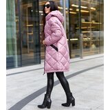 Gemre Women's long pink jacket with a stripe Merigo | shoptok.hr