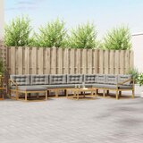  Set vanjskih sofa 9 kom. Bijela i svjetlosiva | shoptok.hr