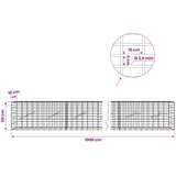 Gabion s žicom debljine 3,5 mm i mrežom 5x10 cm 1000x10x50 cm | shoptok.hr