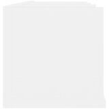  Zidna polica za CD-ove bijela 75 x 18 x 18 cm konstruirano drvo | shoptok.hr