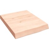  Zidna polica 40 x 50 x (2 - 6) cm neobrađena masivna hrastovina | shoptok.hr