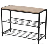 Črna jeklena omarica za čevlje 63x44x30 cm Asten –