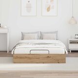  Otomanski krevet s pohranom Zanatski Hrast 140 x 200 cm | shoptok.hr