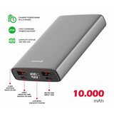 Swissten Dodatna baterija - Power Bank 10000mAh, USB, USB-C, microSD, aluminij | shoptok.hr