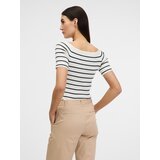 Orsay Cream women's T-shirt with three-quarter sleeves - Women's | ePonuda.com