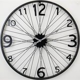 Ambia Home STENSKA URA črna 60 cm | Shoptok.si
