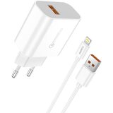 Foneng Hitri polnilec 1x USB QC3.0 EU46 + USB Lightning kabel, (20628137) Cene