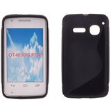  Gumijasti / gel etui S-Line za Alcatel One Touch S&#39;Pop OT-4030 - črni | Shoptok.si