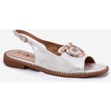 S. BARSKI Elegant Sandals With Decoration On Flat Heel S.Barski | ePonuda.com