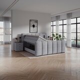 Premium Living Postelja Boxspring Elysia, Svetlo Siva, 160x200 | Shoptok.si