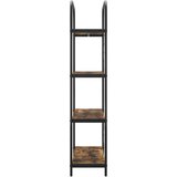 vidaXL Knjižna polica Dimljeni hrast 80 x 30 x 146 cm Konstruiran les | Shoptok.si