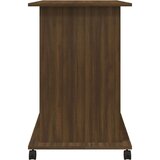 vidaXL Računalniška miza rjav hrast 80x50x75 cm konstruiran les | Shoptok.si