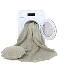 Lorena Canals Okrogla bombažna preproga Bubbly - Olive, natural | Shoptok.si