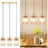 Nettlife Viseča svetilka Vintage Gold, 3 steklene sijalke, grlo E27, Ø 16 cm, za mizo, kuhinjo (brez žarnic)., (5000491305) Cene