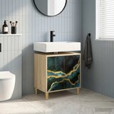  Kupaonski ormar WIJHE Sonoma 60 x 40 x 60 cm Konstruirano drvo | shoptok.hr