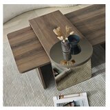 Hanah home Set stočića za kafu Luna 4 Bronzie Orah | Eponuda.com
