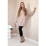 Kesi Insulated sweatshirt with California inscription dark beige | shoptok.hr