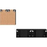 vidaXL Set TV omaric s polico s shranjevanjem z vrati 4 pcs Črni hrast 120 x 30 x 30 cm | Shoptok.si