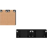 vidaXL Set TV ormarića s policom s pohranom s vratima 4 pcs Crni hrast 120 x 30 x 30 cm | shoptok.hr