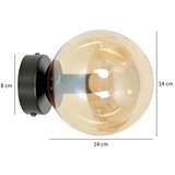  Zidna svetiljka ROSSI 1xE14/10W/230V crna/bež | Eponuda.com
