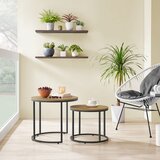 Set okruglih stolića - hrast / crne noge | shoptok.hr