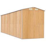  Vrtno spremište svjetlosmeđe 192x606x223 cm pocinčani čelik | Eponuda.com