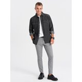 Ombre Men's denim snap shirt with pockets - black | shoptok.hr