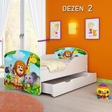  dečiji krevet drveni 140x70cm sa fiokom i gratis dušek 45 dezena | Eponuda.com