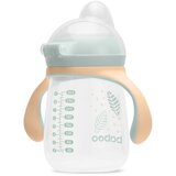 Baboo Cup with Silicone Spout skodelica z ročaji Peachy Keen 6m+ 260 ml | Shoptok.si